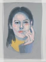 Painting of Delphine Gauthier-Georgakopoulos by Eric Gauthier - based on a 2012  photograph